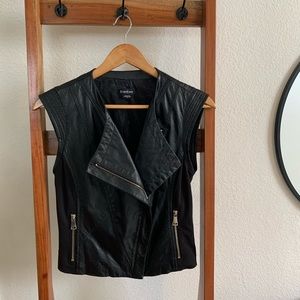 “Bebe” leather front vest